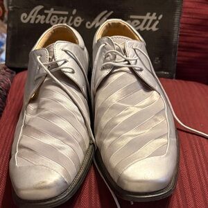 Men's Silver Dress Shoes